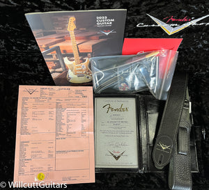 Fender Custom Shop 1962 Jaguar Time Capsule Finish Painted Head Cap Daphne Blue (137)