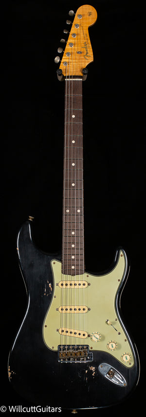 Fender Custom Shop Masterbuilt Andy Hicks True '62 Strat Journeyman Relic Black Brazilian (238)