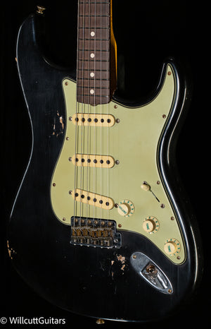Fender Custom Shop Masterbuilt Andy Hicks True '62 Strat Journeyman Relic Black Brazilian (238)
