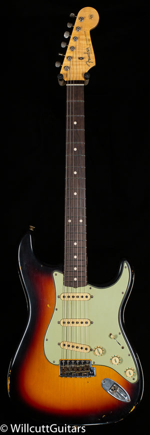 Fender Custom Shop Masterbuilt Andy Hicks True '62 Strat Journeyman Relic 3-Tone Sunburst Brazilian (366)