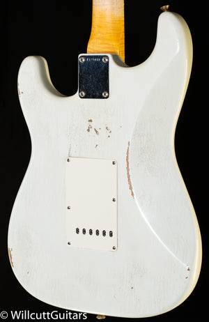 Fender Custom Shop Masterbuilt Andy Hicks True '62 Stratocaster Journeyman Relic Olympic White Brazilian 59 C (418)