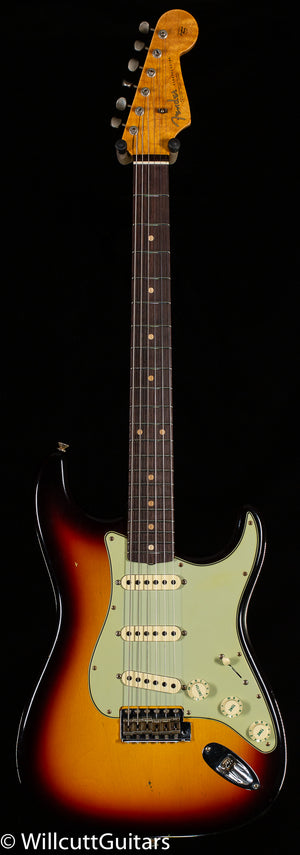 Fender Custom Shop Willcutt True '62 Stratocaster Journeyman Relic 3-Tone Sunburst 60s Oval C (868)
