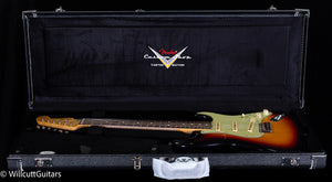 Fender Custom Shop Masterbuilt Andy Hicks True '62 Strat Journeyman Relic 3-Tone Sunburst Brazilian (917)