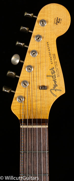 Fender Custom Shop Willcutt True '62 Stratocaster Journeyman Relic Olympic White 60s Oval C (690)