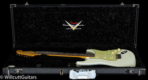Fender Custom Shop Willcutt True '62 Stratocaster Journeyman Relic Olympic White 60s Oval C (690)
