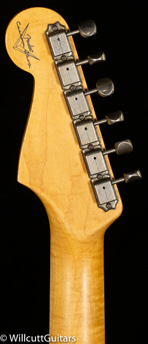 Fender Custom Shop Willcutt True '62 Stratocaster Journeyman Relic Olympic White 60s Oval C (698)