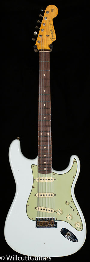 Fender Custom Shop Willcutt True '62 Stratocaster Journeyman Relic Olympic White 60s Oval C (699)