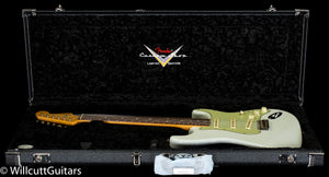 Fender Custom Shop Willcutt True '62 Stratocaster Journeyman Relic Olympic White 60s Oval C (699)