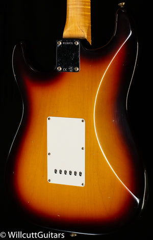 Fender Custom Shop Willcutt True '62 Stratocaster Journeyman Relic 3-Color Sunburst 60 C (735)