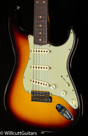 Fender Custom Shop Willcutt True '62 Stratocaster Journeyman Relic 3-Color Sunburst Large C (786)