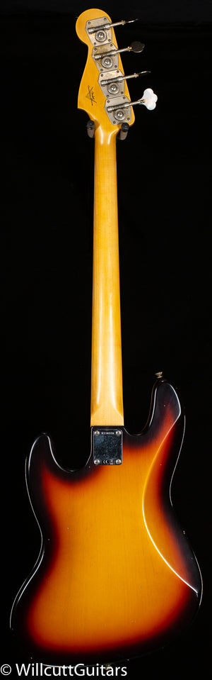 Fender Custom Shop 1964 Jazz Bass Journeyman Relic 3-Tone Sunburst (970)
