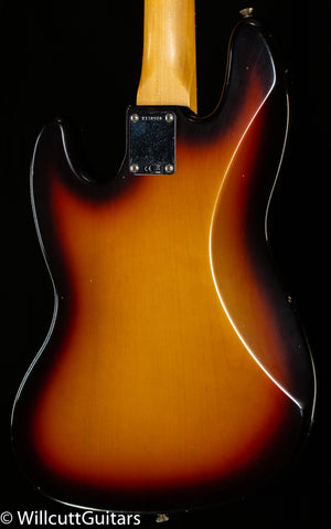 Fender Custom Shop 1964 Jazz Bass Journeyman Relic 3-Tone Sunburst (970)