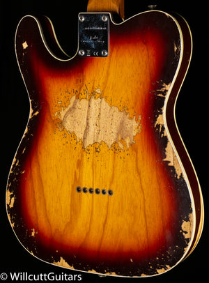 Fender Custom Shop LTD CuNiFe Telecaster Custom Heavy Relic Chocolate 3-Tone Sunburst (113)