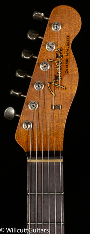 Fender Custom Shop LTD CuNiFe Roasted Telecaster Custom Heavy Relic Aged Surf Green over 3-Tone Sunburst (120)