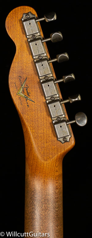 Fender Custom Shop LTD CuNiFe Roasted Telecaster Custom Heavy Relic Aged Surf Green over 3-Tone Sunburst (120)
