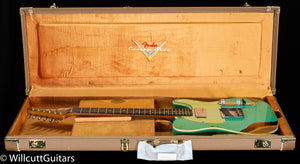 Fender Custom Shop LTD CuNiFe Roasted Telecaster Custom Heavy Relic Aged Surf Green over 3-Tone Sunburst (120)