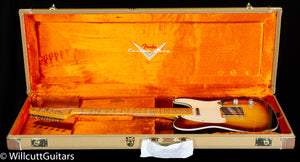 Fender Custom Shop LTD Tomatillo Telecaster Custom Relic Bleached 3-Tone Sunburst (146)