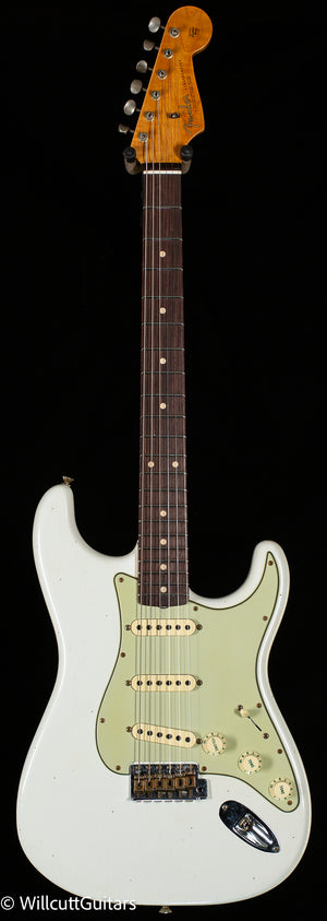 Fender Custom Shop Willcutt True '62 Stratocaster Journeyman Relic Olympic White 59 C (144)