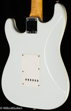 Fender Custom Shop Willcutt True '62 Stratocaster Journeyman Relic Olympic White 59 C (388)
