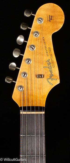 Fender Custom Shop Willcutt True '62 Stratocaster Journeyman Relic Black over 3TS '59 C (396)
