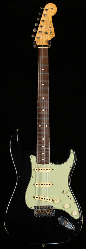 Fender Custom Shop Masterbuilt Dennis Galuzska True '62 Strat Journeyman Relic Black Brazilian 59 C (455)