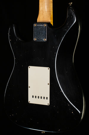 Fender Custom Shop Masterbuilt Dennis Galuzska True '62 Strat Journeyman Relic Black Brazilian 59 C (455)