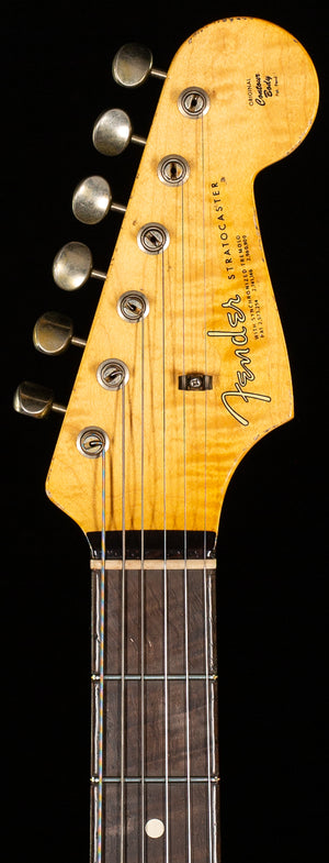 Fender Custom Shop Masterbuilt Dennis Galuzska True '62 Strat Journeyman Relic Black Brazilian 59 C (608)