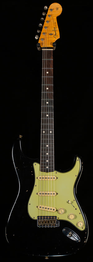 Fender Custom Shop Masterbuilt Dennis Galuzska True '62 Strat Journeyman Relic Black Brazilian 59 C (880)