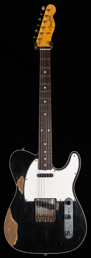 Fender Custom Shop Masterbuilt Austin McNutt 1960 Tele Custom Heavy Relic Aged Black Brazilain(274)