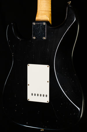 Fender Custom Shop Masterbuilt Dennis Galuzska True '62 Strat Journeyman Relic Black Brazilian 59 C  (226)