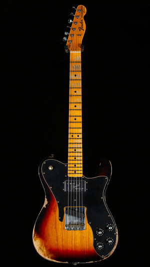 Fender Custom Shop 1970s Tele Custom Heavy Relic Aged Target 3-Color Sunburst (045)