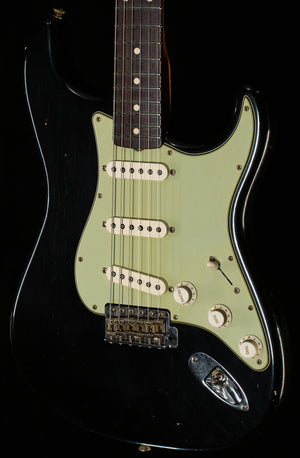 Fender Custom Shop Masterbuilt Levi Perry 60's Korina Stratocast Journeyman Relic Black (595)