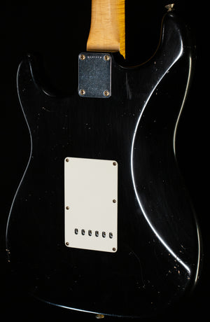 Fender Custom Shop Masterbuilt Dennis Galuzska True '62 Strat Journeyman Relic Black Brazilian 59 C (004)