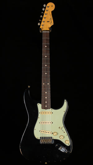 Fender Custom Shop Masterbuilt Andy Hicks True '62 Strat Journeyman Relic Black Brazilian '59 C (466)