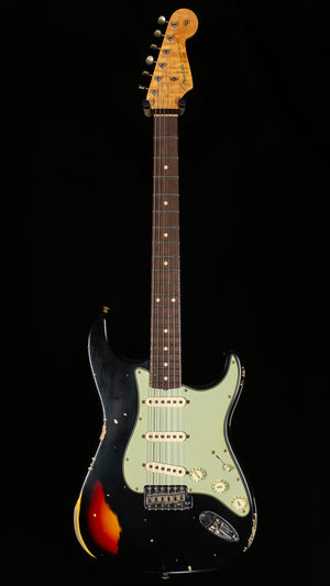 Fender Custom Shop Willcutt True '62 Journeyman Relic Black Over 3-Tone Sunburst 59 C (651)