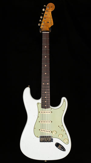 Fender Custom Shop Willcutt True '62 Stratocaster Journeyman Relic Olympic White 60s C (447)