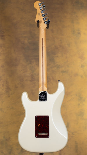 2014 Fender American Deluxe Stratocaster HSS Olympic Pearl Rosewood Fingerboard