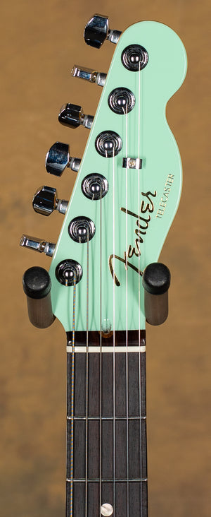 Fender American Ultra Luxe Telecaster Rosewood Fingerboard Transparent Surf Green