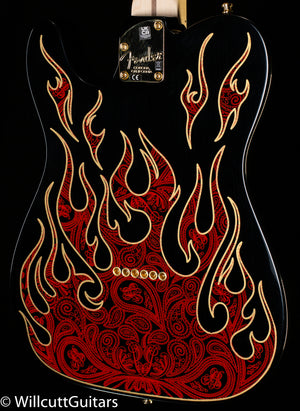 Fender James Burton Telecaster, Maple Fingerboard, Red Paisley Flames (404)