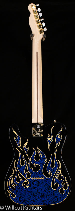 Fender James Burton Telecaster Maple Fingerboard Blue Paisley Flames (441)