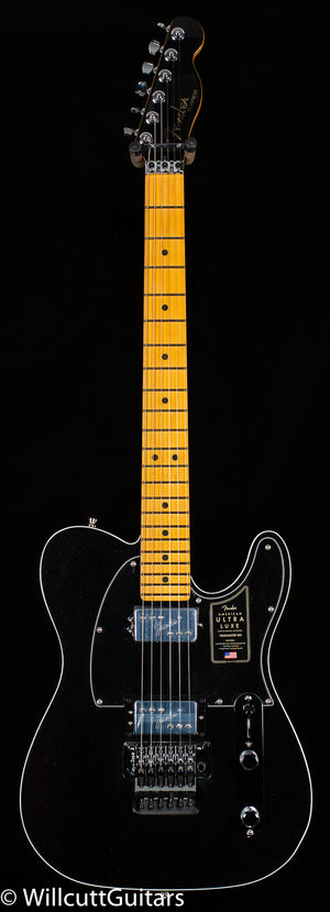 Fender American Ultra Luxe Telecaster Floyd Rose HH Maple Fingerboard Mystic Black (710)