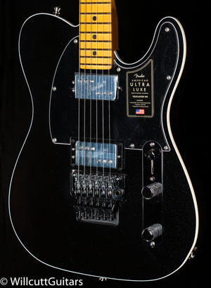 Fender American Ultra Luxe Telecaster Floyd Rose HH Maple Fingerboard Mystic Black (710)