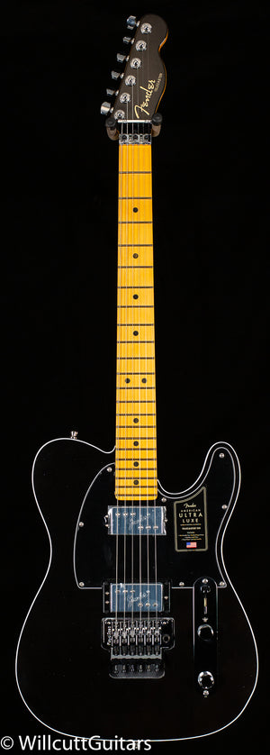 Fender American Ultra Luxe Telecaster Floyd Rose HH Maple Fingerboard Mystic Black (898)