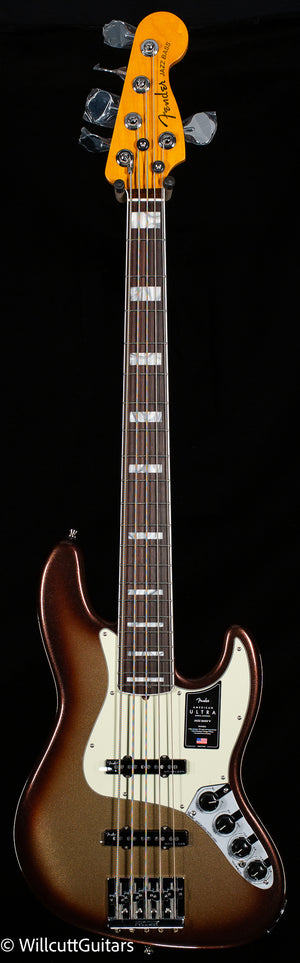 Fender American Ultra Jazz Bass V, Rosewood Fingerboard, Mocha Burst (771)