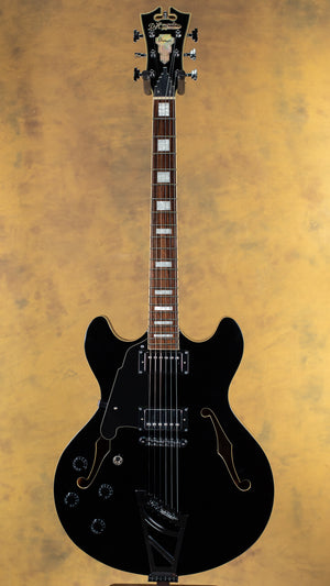 D'Angelico Premier DC Black Left Handed
