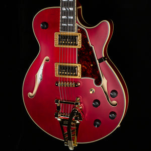D'Angelico Deluxe Bobby Weir 3 Satin Trans Wine (368)