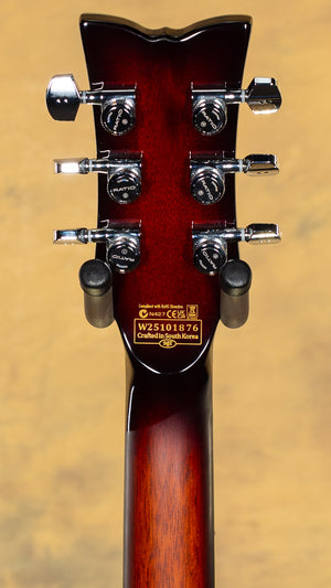 2025 Schecter Solo II Supreme Cat's Eye Black Burst