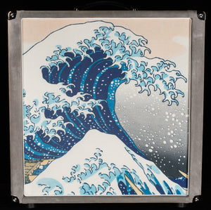 Amplified Nation Ampliphonix and Gain Head 50W Silver Suede/Wave Baffle + 2x12 Square Cabinet