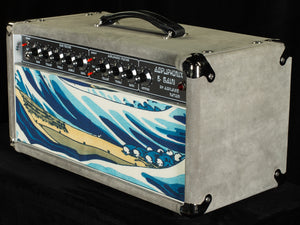 Amplified Nation Ampliphonix and Gain Head 50W Silver Suede/Wave Baffle + 2x12 Square Cabinet