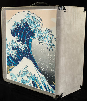 Amplified Nation Ampliphonix and Gain Head 50W Silver Suede/Wave Baffle + 2x12 Square Cabinet